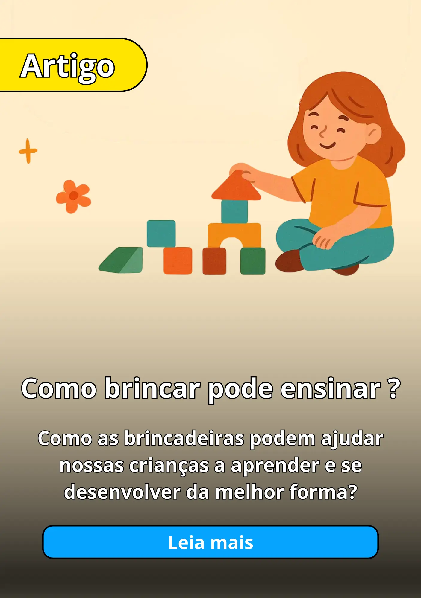 criança aprendendo brincando